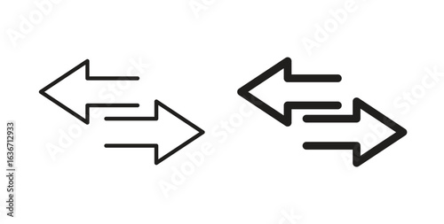 Transfer arrows icon symbol, sign, logo or emblems. silhouette. EPS 10.