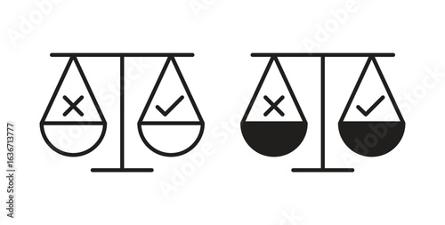 Ethics icon symbol, sign, logo or emblems. silhouette. EPS 10.