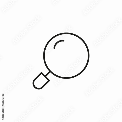 magnifying glass search icon sign vector