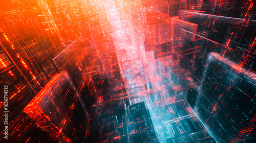 Abstract digital high tech design for banner background	. High Tech Wallpaper, AI Wallpaper and background