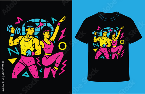I'm Working on a New Me T-shirt Design. Motivational Fitness Slogan. Distressed Style Vector Graphic.

