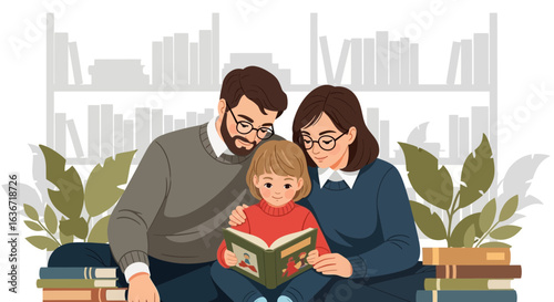 Family Together Reading Story Time Bonding Generational Love And Shared Memories