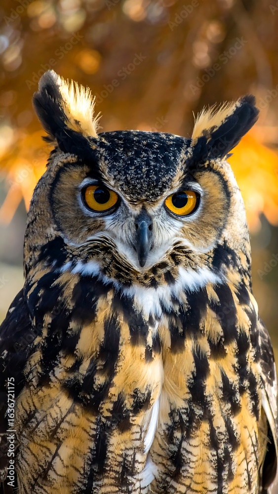 Fototapeta premium Close-up of an owl