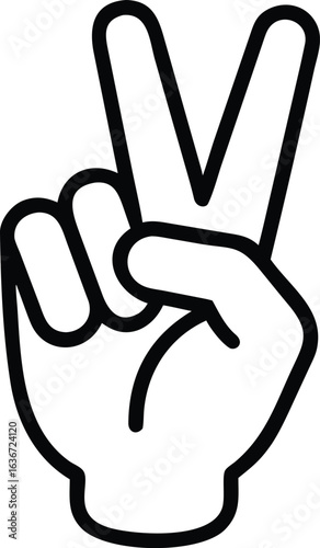 Classic peace symbol design with vibrant colors isolated on white background