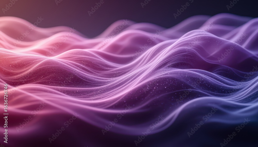 Obraz premium Mesmerizing abstract waves background, a fluid dynamic design for modern graphic art