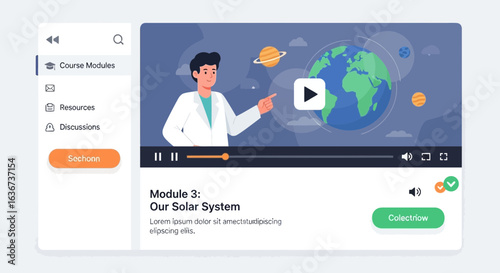 Interactive Online Course About The Solar System and Space Exploration For Education