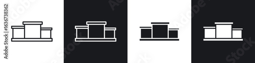 Podium icon vector - Sign or Symbol collection