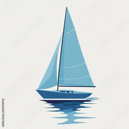 yacht on the sea