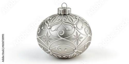 Silver Ornate Christmas Bau...