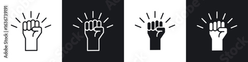 Will power icon vector - Sign or Symbol collection