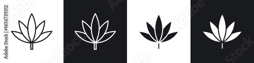 Weed icon vector - Sign or Symbol collection
