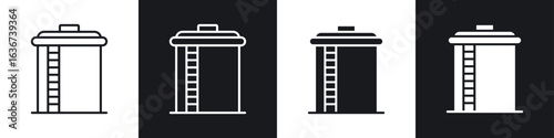 Water tank icon vector - Sign or Symbol collection