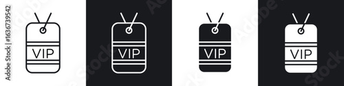 VIP icon vector - Sign or Symbol collection