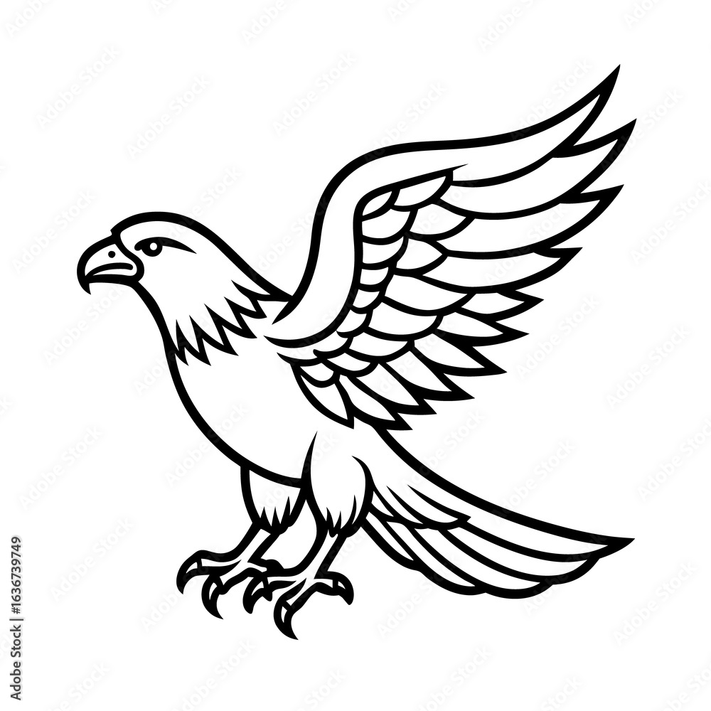 Obraz premium A vector illustration of a dove of peace with its wings spread, a universal symbol of freedom and love
