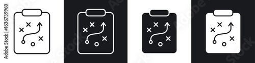 Tactics icon vector - Sign or Symbol collection