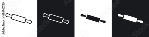 Rolling pin icon vector - Sign or Symbol collection