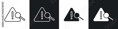 Risk analysis icon vector - Sign or Symbol collection