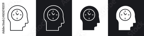 Patience icon vector - Sign or Symbol collection