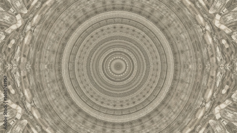 Fototapeta premium Photo of intricate symmetrical pattern with a vintage touch creating a mesmerizing abstract background with decorative elements