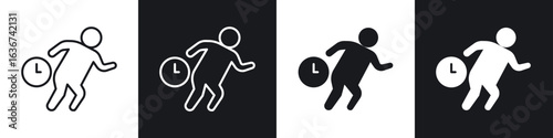 Late icon vector - Sign or Symbol collection