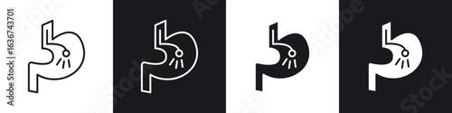 Endoscopy icon vector - Sign or Symbol collection