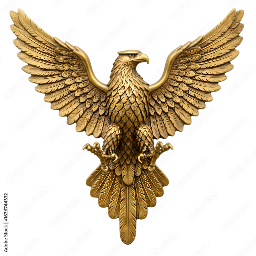 Obraz premium Majestic Golden Eagle: Powerful Symbol of Freedom and Strength
