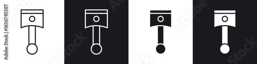 Car Piston icon vector - Sign or Symbol collection