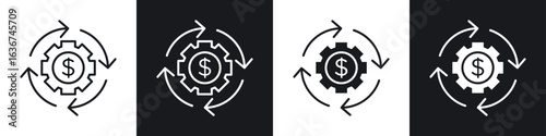 Business model icon vector - Sign or Symbol collection