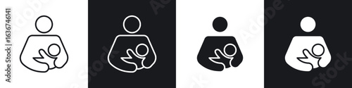 Breastfeeding icon vector - Sign or Symbol collection