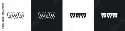 Braces icon vector - Sign or Symbol collection