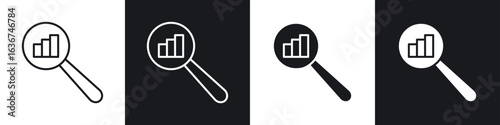Analysis icon vector - Sign or Symbol collection
