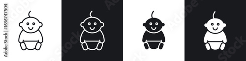 Baby icon vector - Sign or Symbol collection