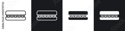 Sandwich icon vector - Sign or Symbol collection