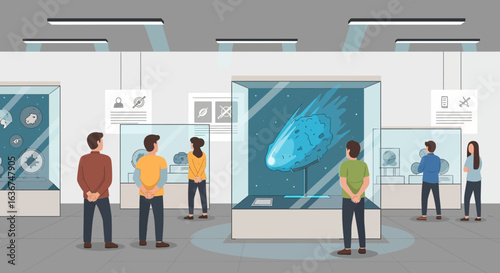 People Discovering The Wonders Of Space At The Natural History Museum