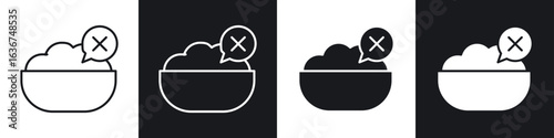 Lack of appsetite icon vector - Sign or Symbol collection