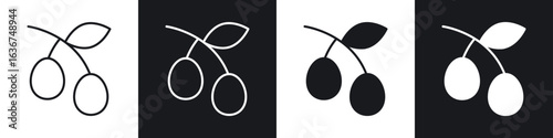 Olive icon vector - Sign or Symbol collection