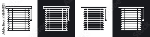 Blinds icon vector - Sign or Symbol collection