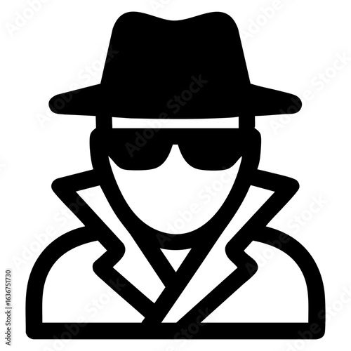 spy man icon vector