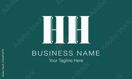 HH H hh initial logo | initial based abstract modern minimal creative logo, vector template image. luxury logotype logo, real estate homie logo. typography logo. initials logo