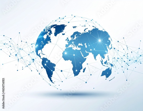 Global Network Connectivity Illustration.