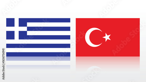 Illustration Vector Featuring Greece and Turkiye Identity