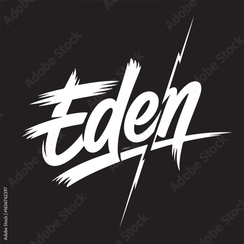 Eden Graffiti typography for t-shirt design