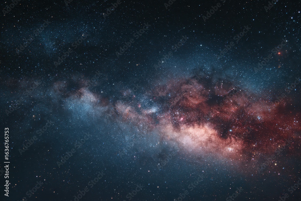 Obraz premium Stars and galaxy outer space sky night universe background