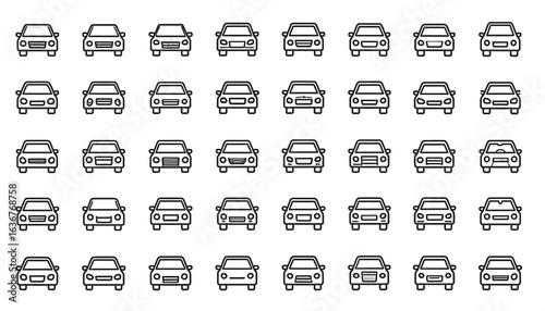 Simple car icons