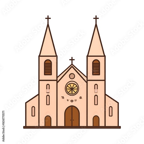 Simple church illustration