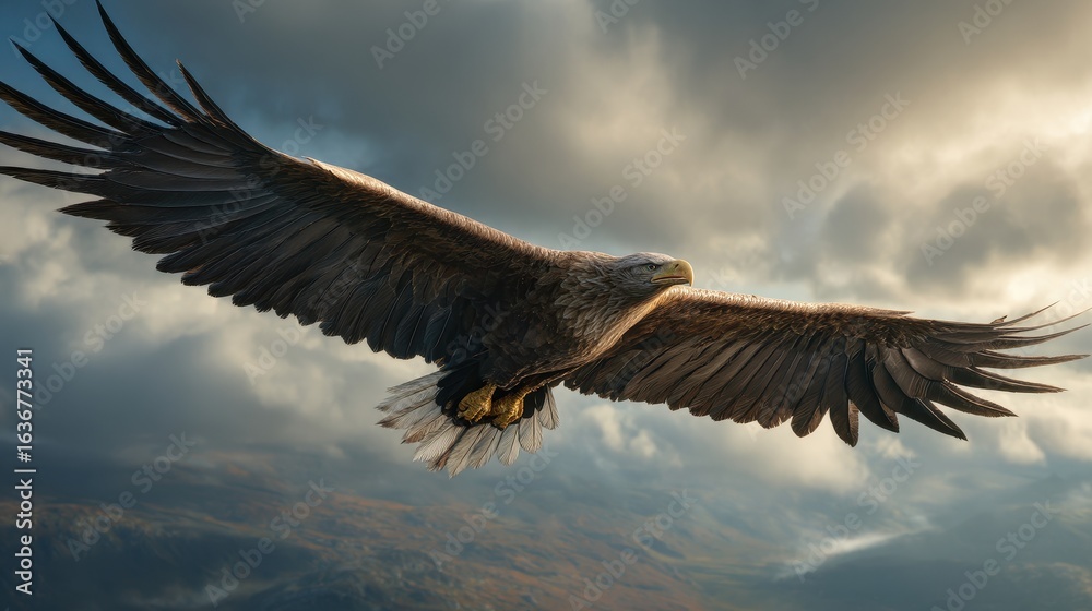 Fototapeta premium eagle in flight