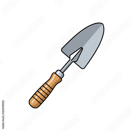 A versatile garden trowel essential for planting digging and transplanting tasks