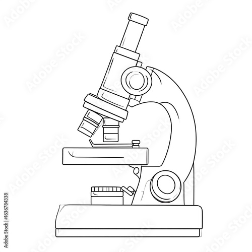Simple microscope drawing