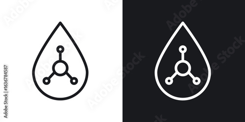 Retinol icons. Illustration of outline icons