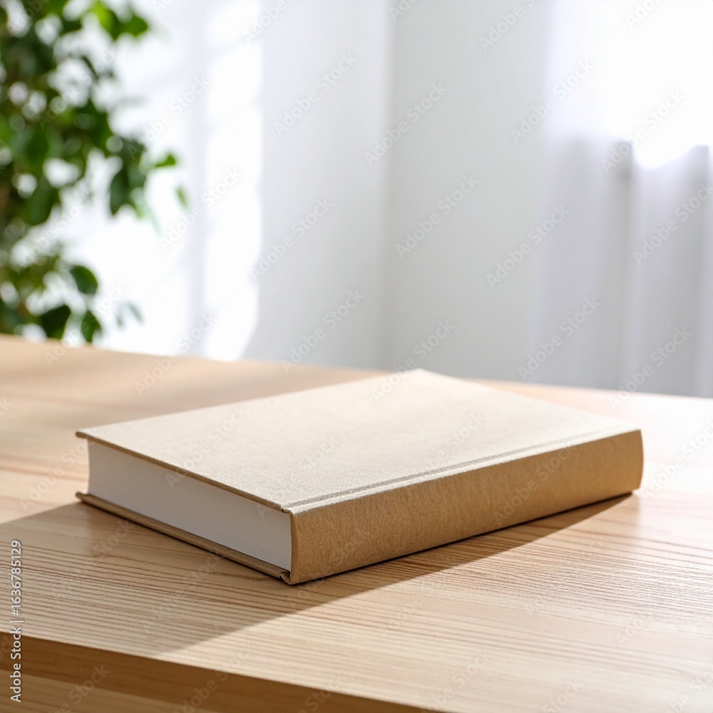 Fototapeta premium An empty wooden display stand for product presentation